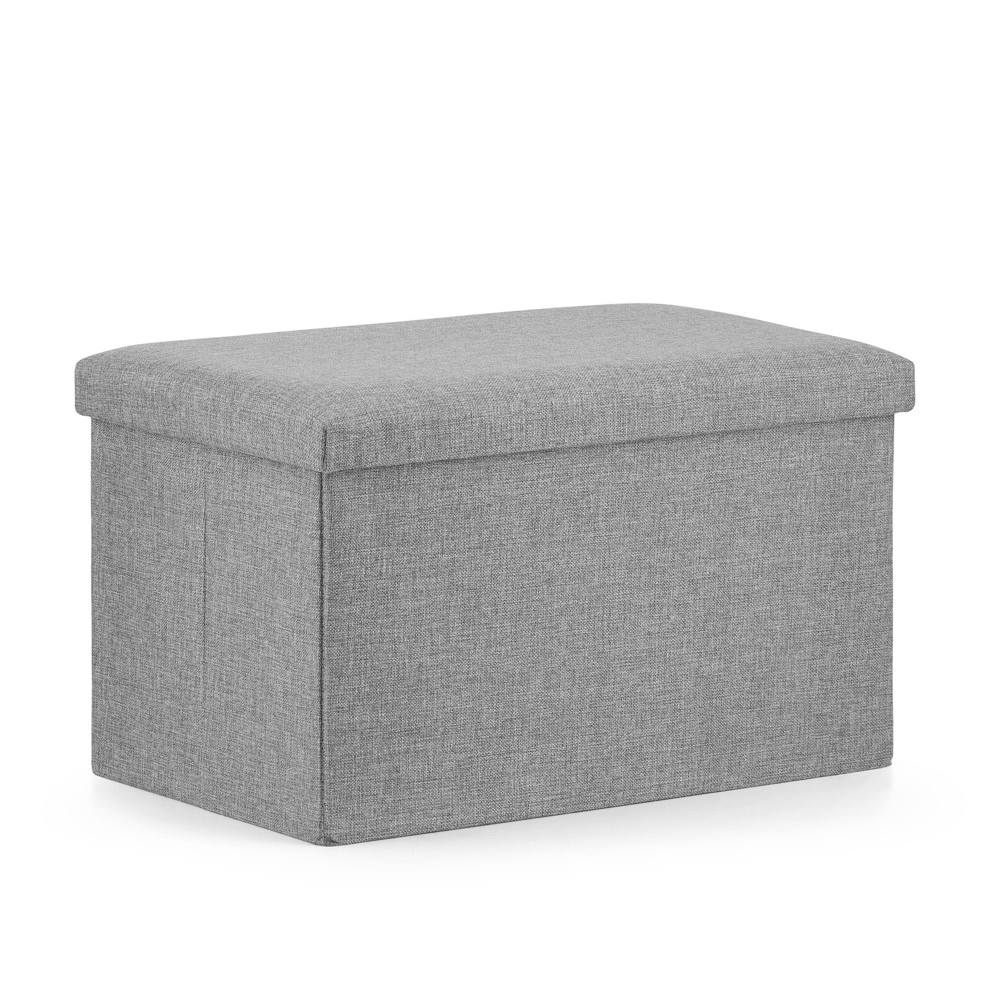 Falten Sie Pouf #size_XL - 60x38x38cm Grau