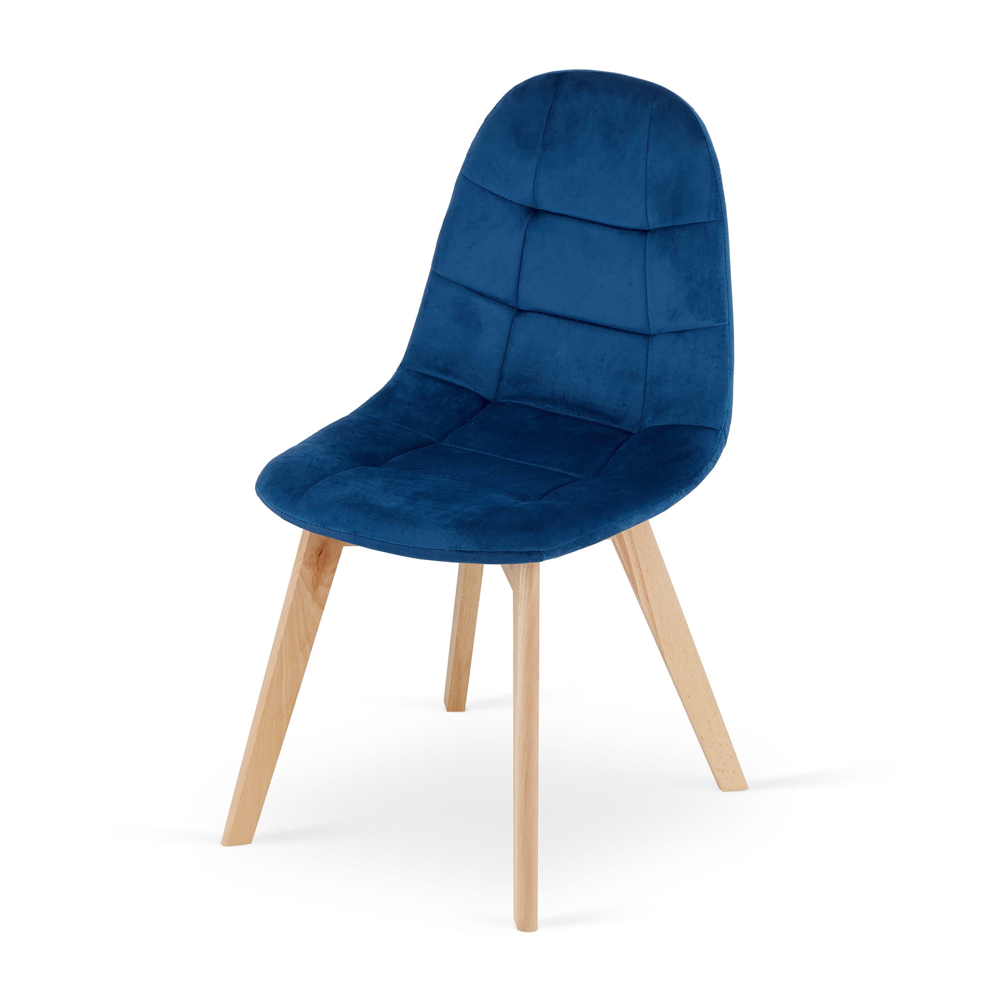 BORA Stuhl – Marineblauer Samt x #satz_1