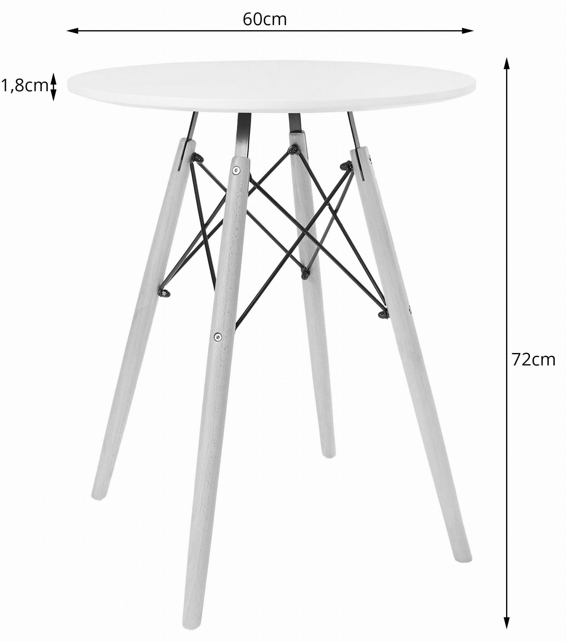 Todi Round Tabelle #size_60cm - #color_Weiß